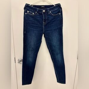 True Religion Indigo Skinny Jeans (Jennie Curvy Mid Rise Super Skinny Fit)
